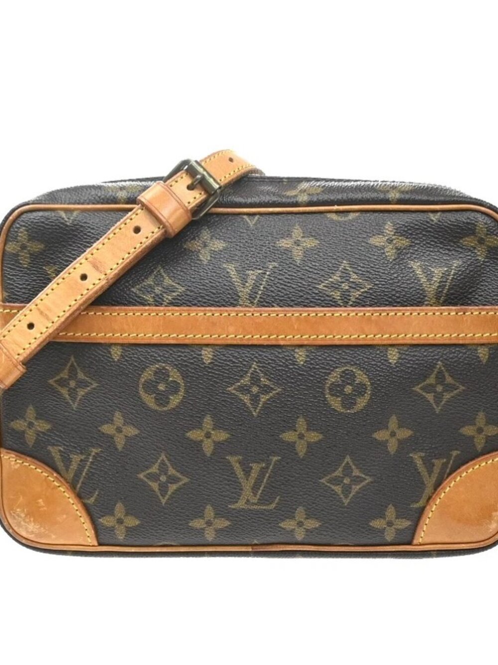 LOUIS VUITTON Trocadero 24 Shoulder Bag Monogram Leather Brown M51276 34KD553